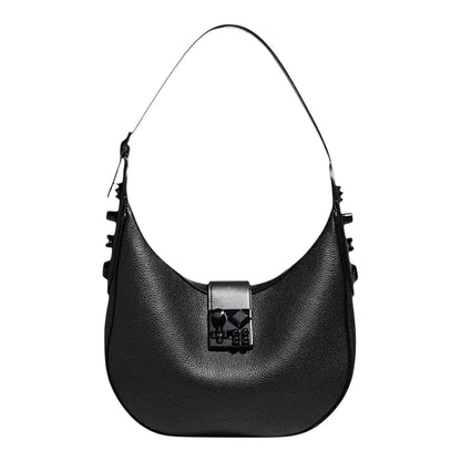 Christian Louboutin Carasky Small Empire Stud Leather Shoulder Bag Black