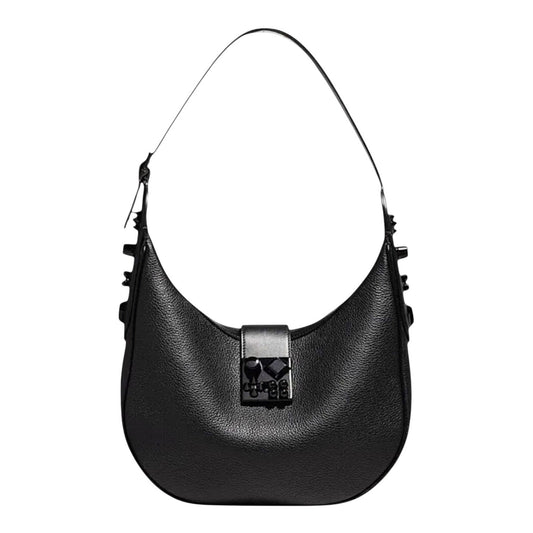 Christian Louboutin Carasky Small Empire Stud Leather Shoulder Bag Black