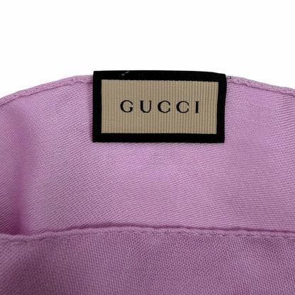 Gucci Wool Silk GG Monogram Light Jacquard Scarf Light Pink 18"x70"