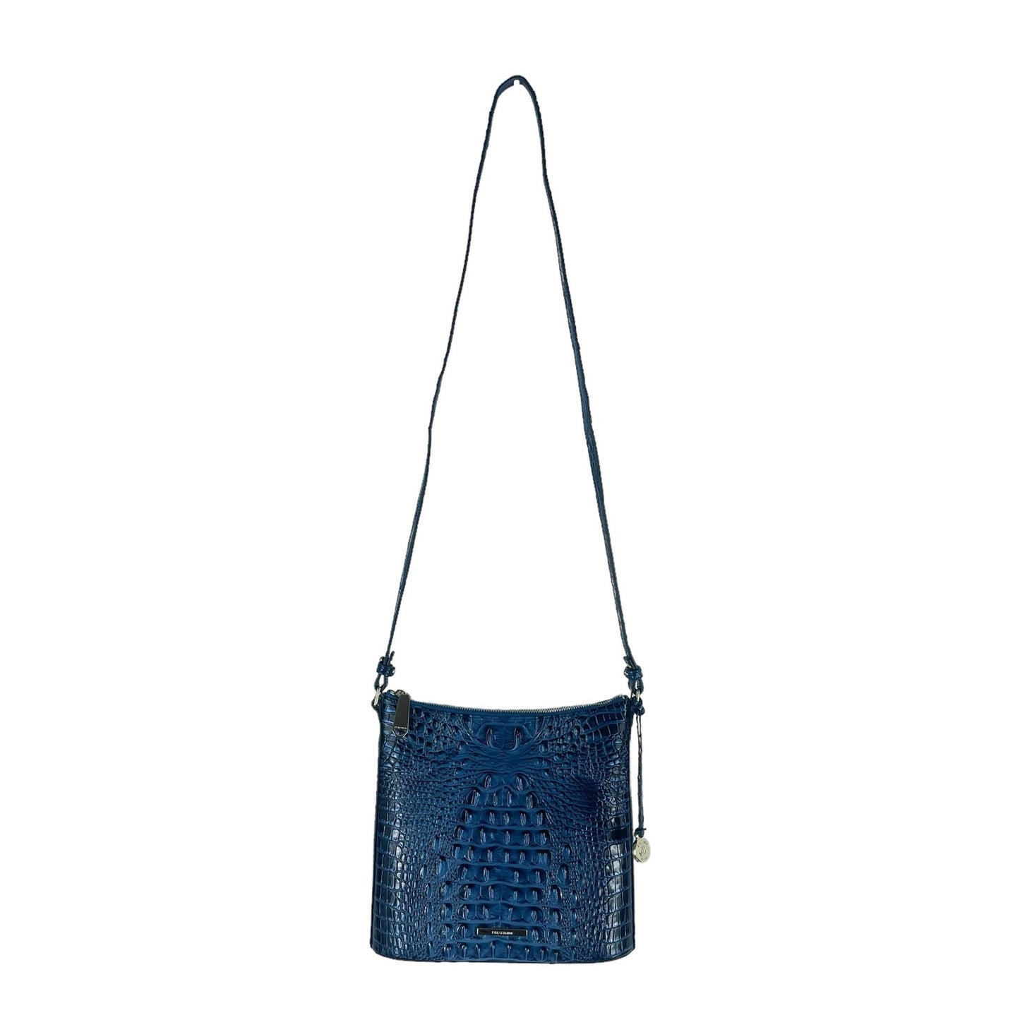 Brahmin Katie Leather Crossbody Bag Maritime Melbourne Croc Embossed