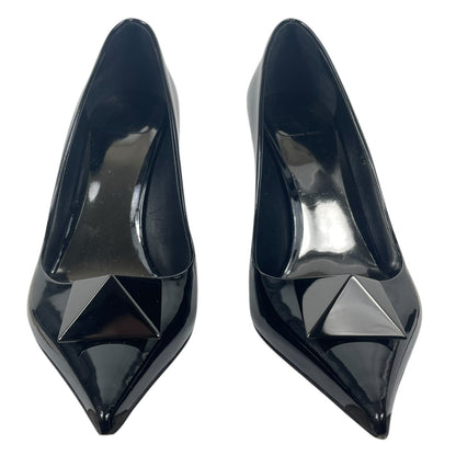 Valentino Garavani One Stud 100 Patent Leather Pumps Black Size 37