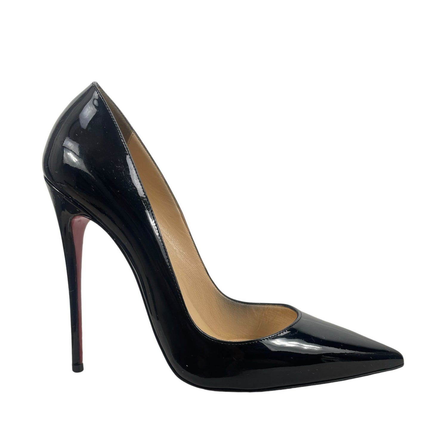 Christian Louboutin So Kate 120mm Patent Leather Pumps Black Size 39.5