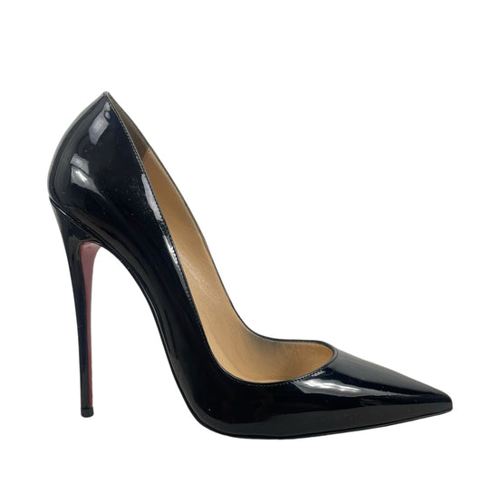 Christian Louboutin So Kate 120mm Patent Leather Pumps Black Size 39.5