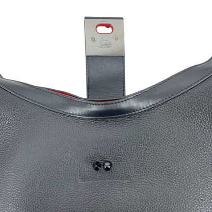 Christian Louboutin Carasky Small Empire Stud Leather Shoulder Bag Black