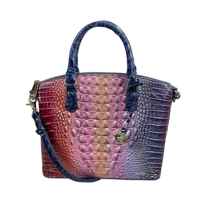 Brahmin Duxbury Satchel Bag Dreamer Ombre Melbourne Rainbow Leather