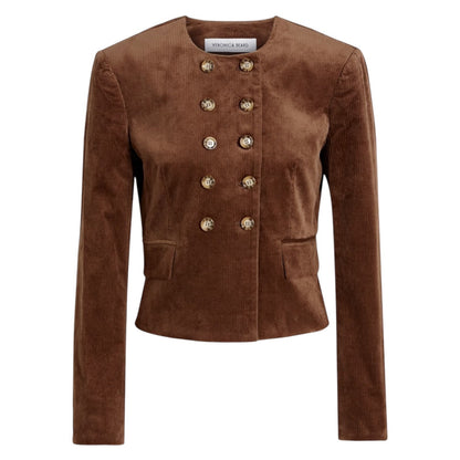 Veronica Beard Bentley Double Breasted Corduroy Jacket Brown Size 2