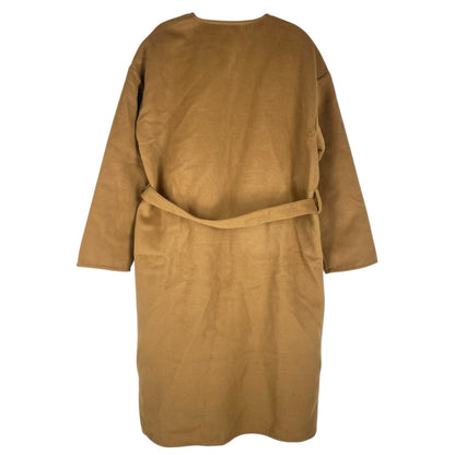 Ann Taylor LOFT Belted Pocket Wrap Coat Jacket Perfect Camel Size XS/S