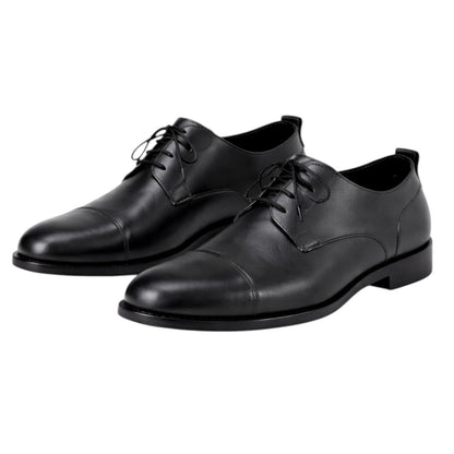 Valentino Garavani Black Derby Divise Leather Shoes Lace Up Size 42/ 9