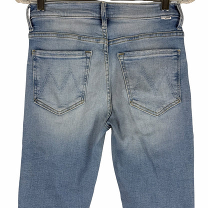 Mother The Insider Crop Jeans Step Fray Hem Limited Edition Wash Size 26