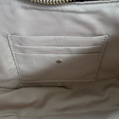 Kate Spade Smile Croc Embossed Leather Small Shoulder Bag Red