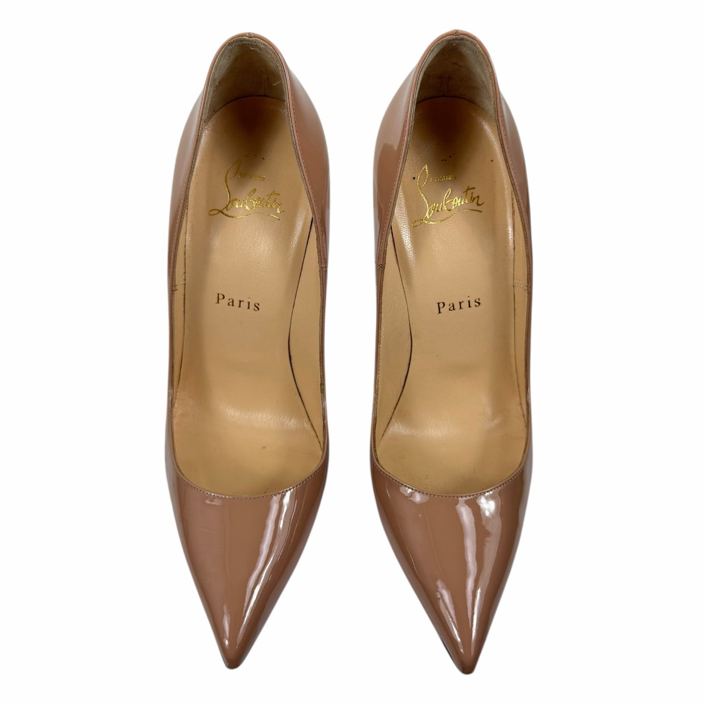 Christian Louboutin So Kate 120mm Patent Leather Pump Blush Size 37.5