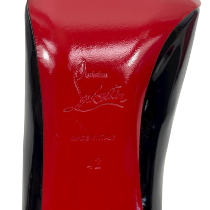 Christian Louboutin Pigalle Follies 100 Patent Leather Pump Black Size 42