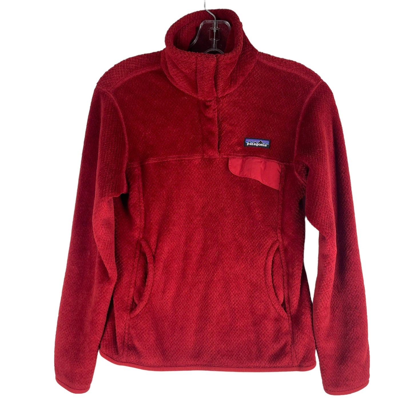 Patagonia Re-Tool Snap T Pullover Top Fleece Red Size S