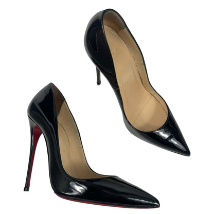 Christian Louboutin So Kate 120 Patent Leather Pumps Black Size 37