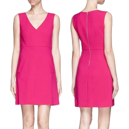 Diane Von Furstenberg DVF Halle Pocket Tank Sheath Dress Mini Pink Size 6