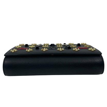 Christian Louboutin Paloma Loubinthesky Clutch Wallet on Chain Black Multi