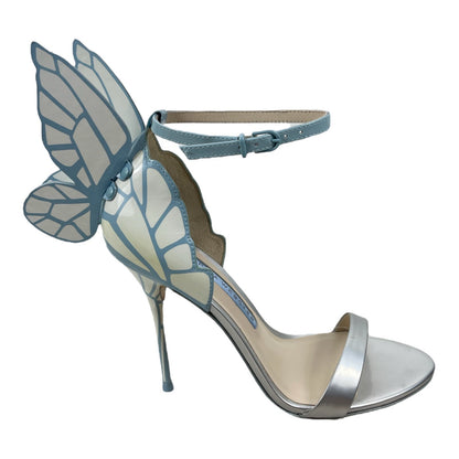 Sophia Webster Chiara Butterfly Wing Bridal Sandals Ice Size 37.5M