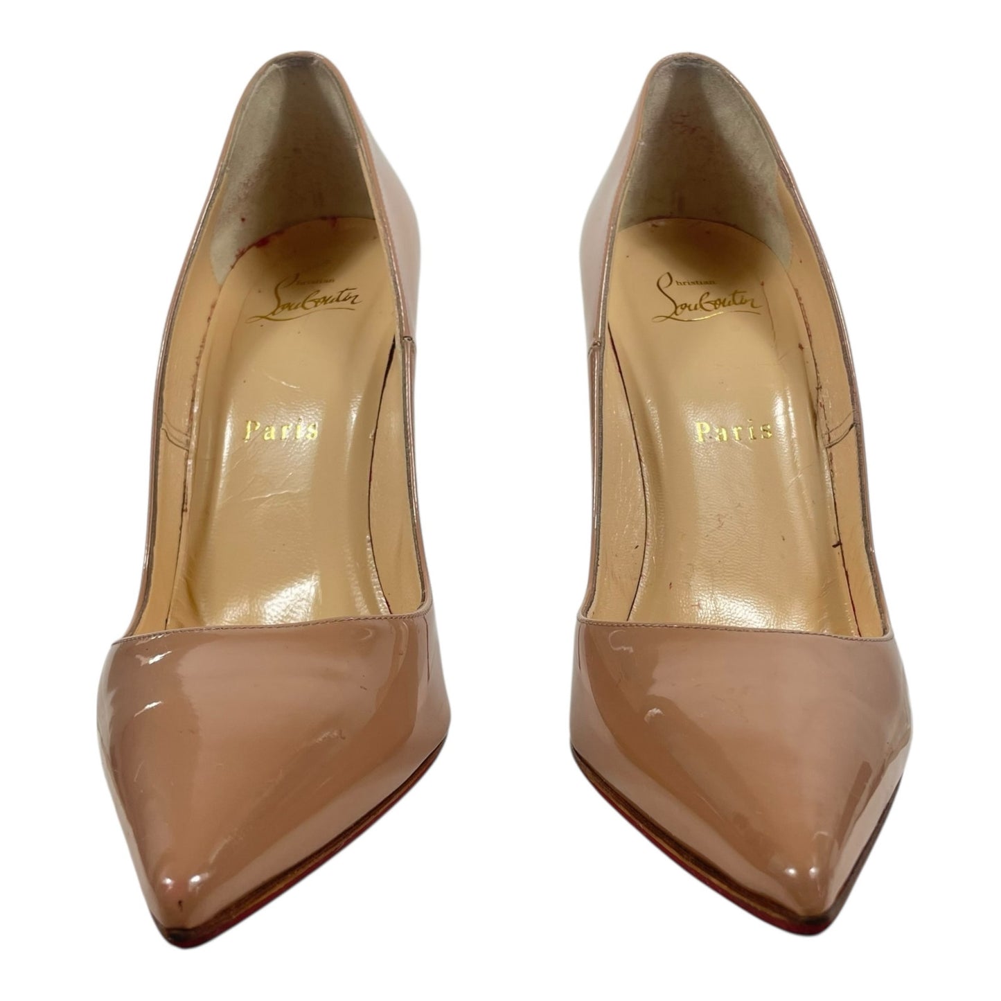 Christian Louboutin So Kate 120mm Patent Leather Pump Blush Size 39