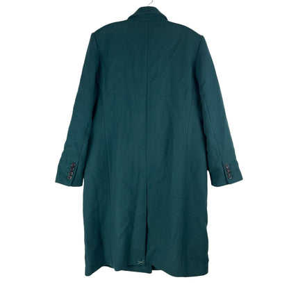 Ann Taylor LOFT Wool Blend Double Breasted Long Coat Green Size XL