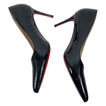 Christian Louboutin Kate 85mm Patent Leather Pump Black Size 42