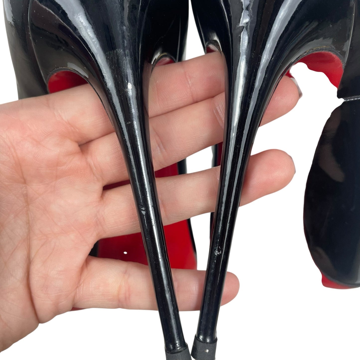 Christian Louboutin So Kate 120mm Patent Leather Pumps Black Size 39.5