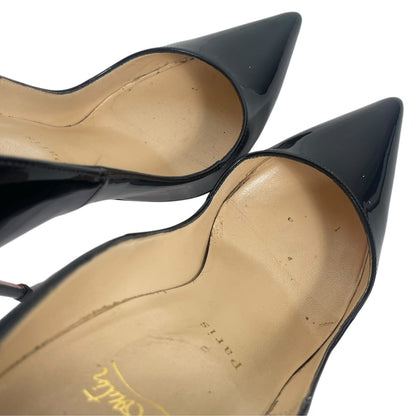 Christian Louboutin So Kate 120mm Patent Leather Pumps Black Size 39.5
