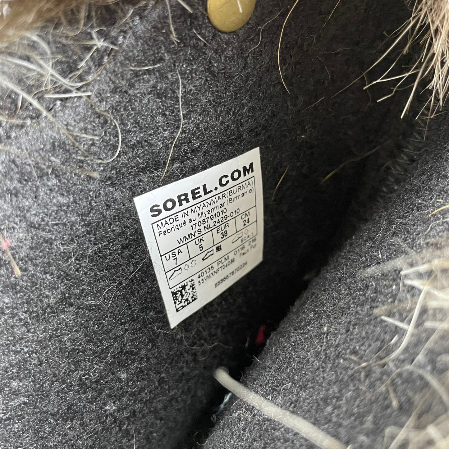 Sorel Joan of Arctic Waterproof Snow Boots Faux Fur Black Size 7