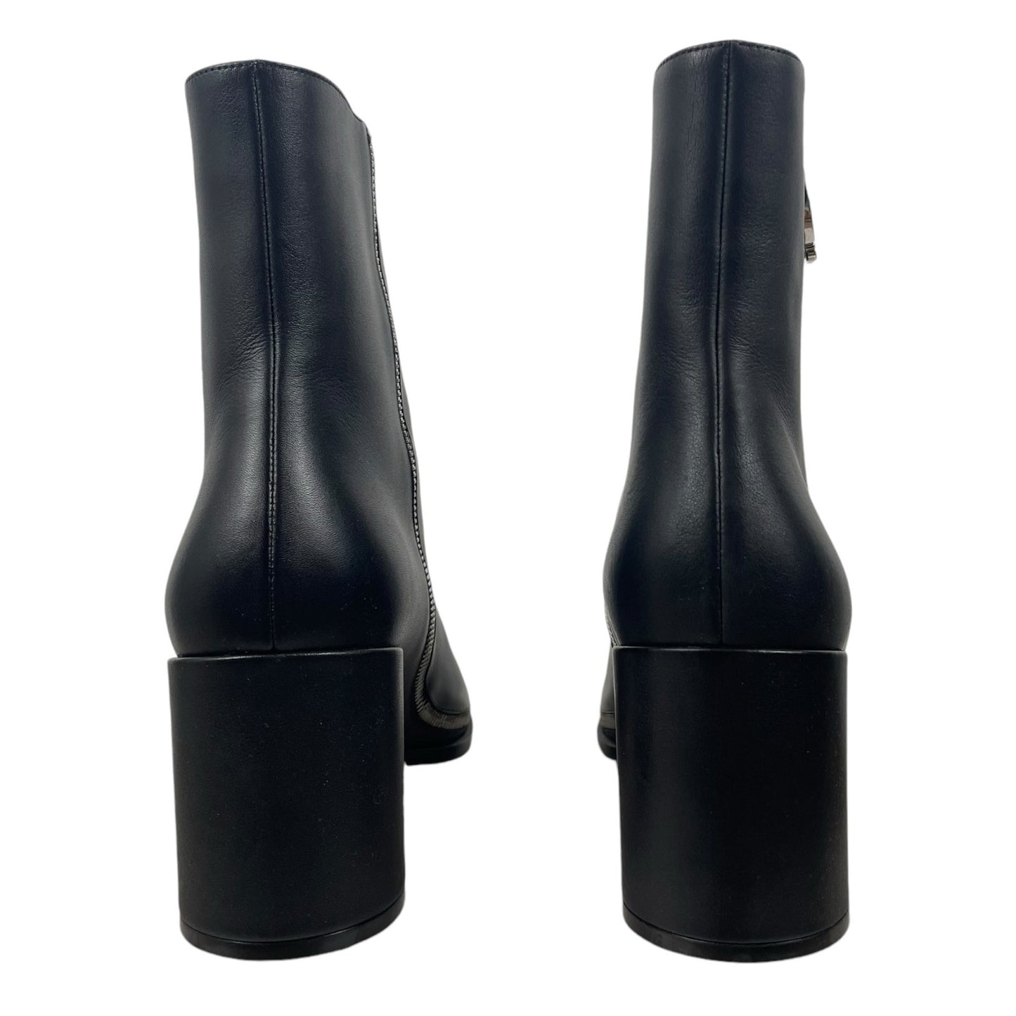 Christian Louboutin CL Zip 70 Calf Leather Ankle Boots Black Size 40