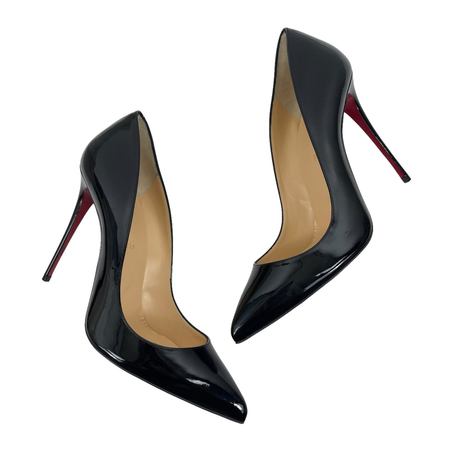 Christian Louboutin So Kate 120mm Patent Leather Pumps Black Size 41.5