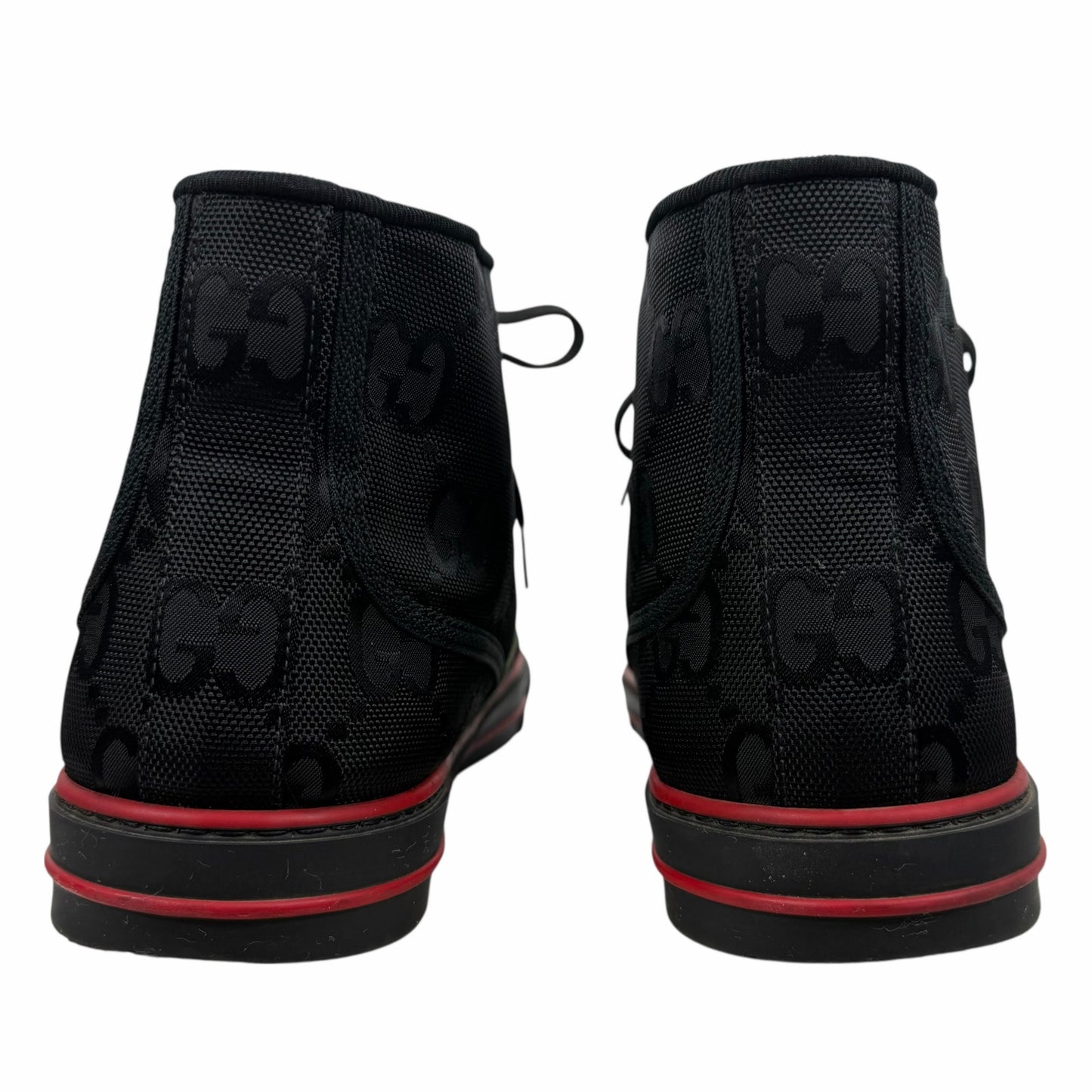 Gucci Off the Grid High Top Sneakers 1977 Tennis Shoes Black Men Size 10.5/US 11
