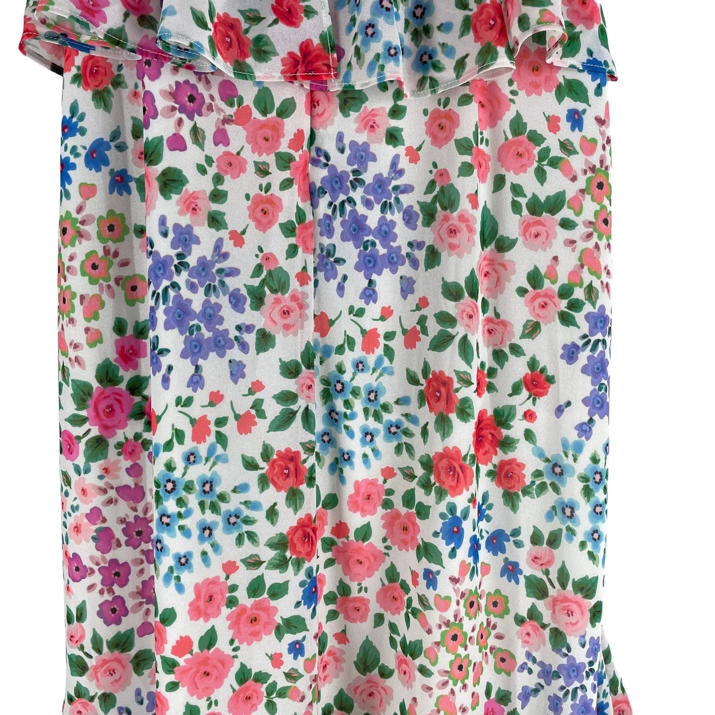 Yumi Kim Kaia Floral Printed Ruffle Maxi Dress Kingston Garden Size 2