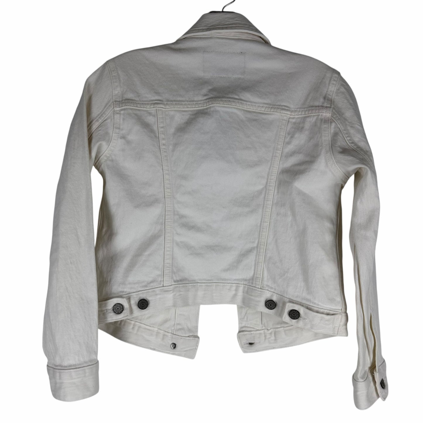 Banana Republic Classic White Denim Jacket Size XXS Petite