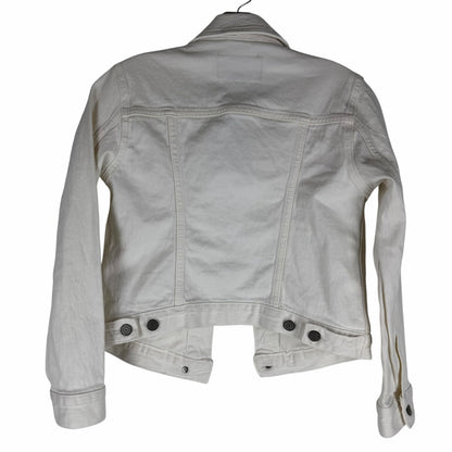 Banana Republic Classic White Denim Jacket Size XXS Petite