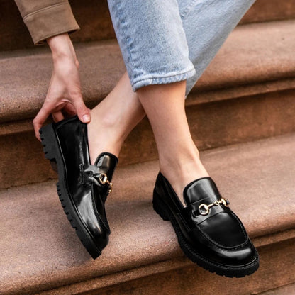Thursday Boot Co. The Penny Loafer with Gold Horsebit Black Size 6.5