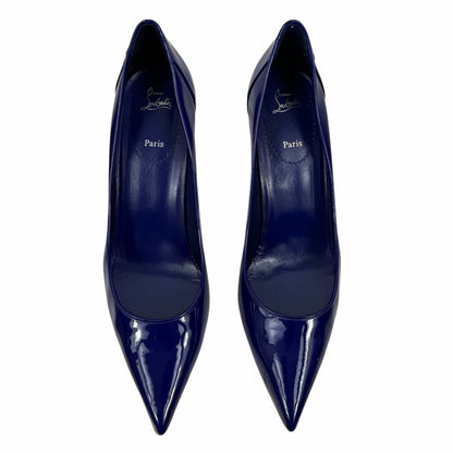 Christian Louboutin Sporty Kate 85 Patent Pump Galactiqueen Blue Size 42
