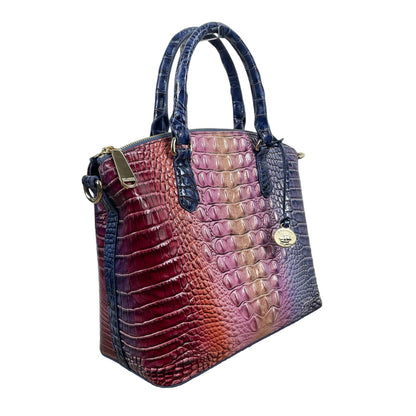 Brahmin Duxbury Satchel Bag Dreamer Ombre Melbourne Rainbow Leather