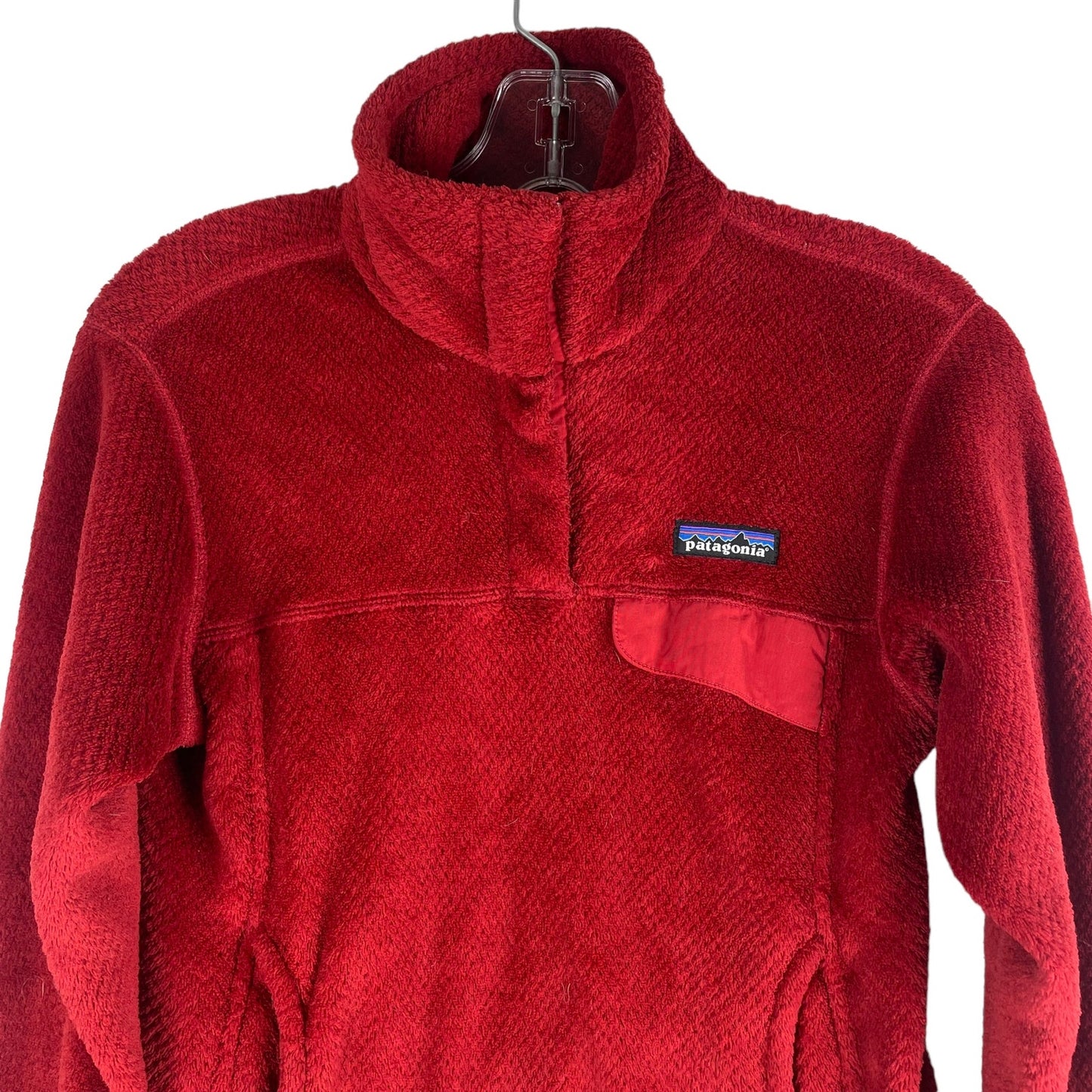 Patagonia Re-Tool Snap T Pullover Top Fleece Red Size S