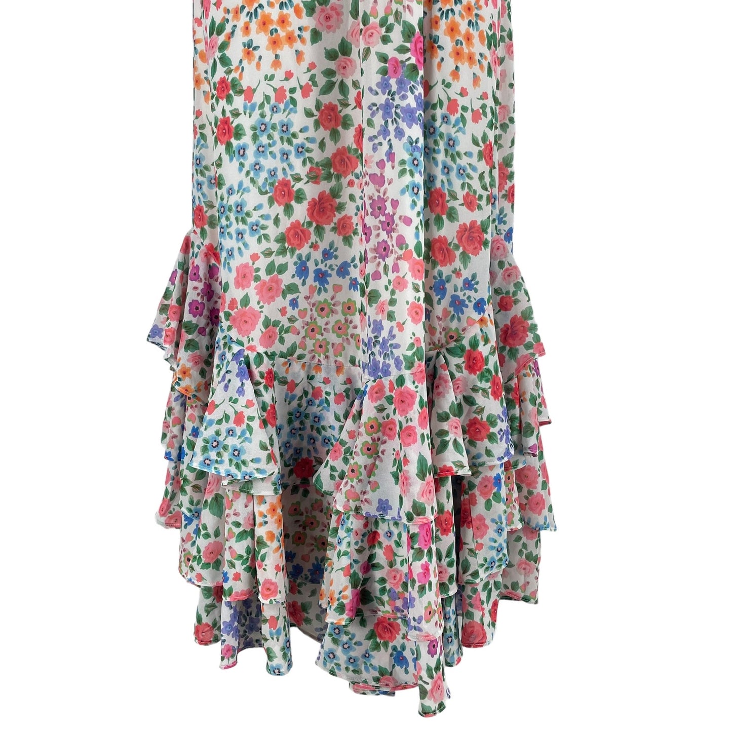 Yumi Kim Kaia Floral Printed Ruffle Maxi Dress Kingston Garden Size 2