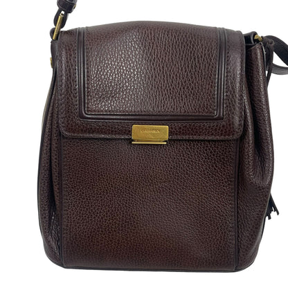 Brahmin Margo Tassel Flap Crossbody Bag Solid Chocolate Brown