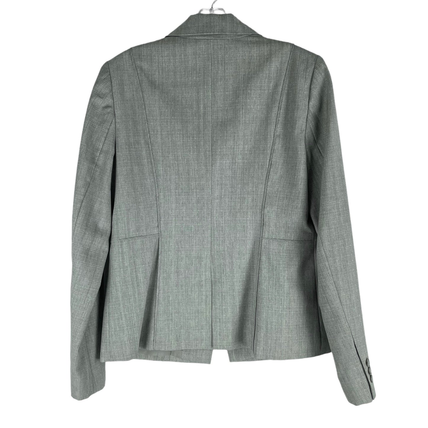 Classiques Entier Wool Blazer Jacket Suit One Button Light Gray Size 8