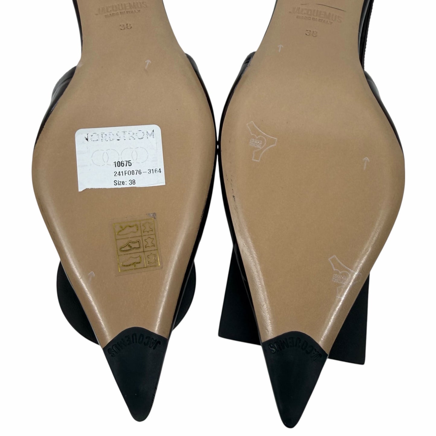 Jacquemus Les Duelo Slingback Pump Croc Emboss Brown Size 38