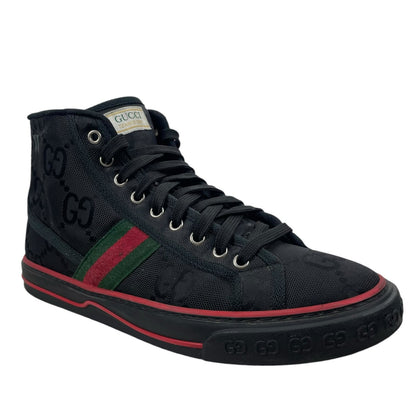 Gucci Off the Grid High Top Sneakers 1977 Tennis Shoes Black Size 8/8.5