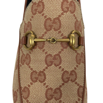 Gucci Jordaan GG Monogram Horsebit Loafer Ruggine Rust Size 40.5