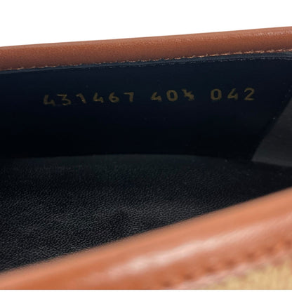 Gucci Jordaan GG Monogram Horsebit Loafer Ruggine Rust Size 40.5