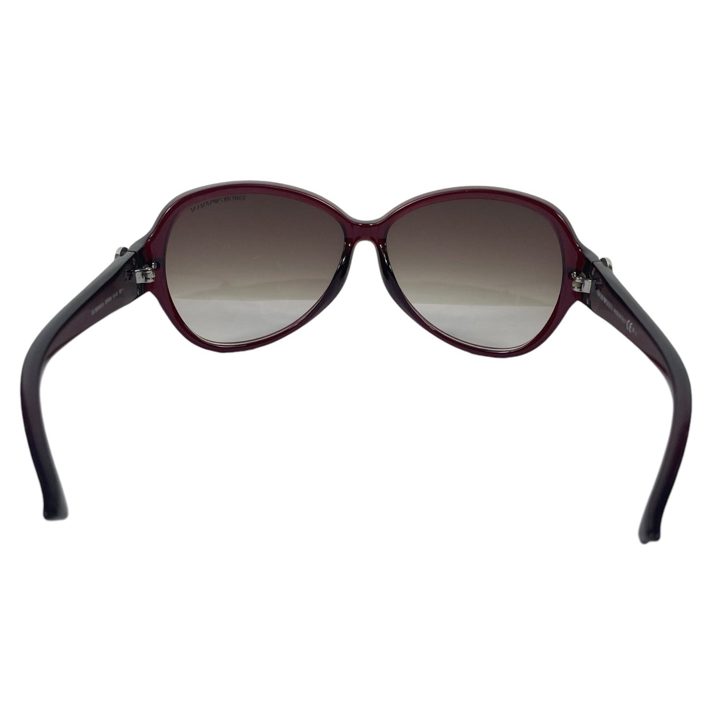 Emporio Armani 61mm Oversized Sunglasses Red Frame