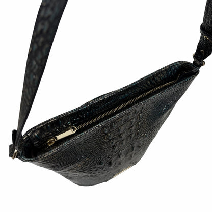 Brahmin Quinn Agata Melbourne Bucket Bag Metallic Green