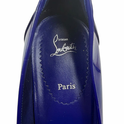 Christian Louboutin Sporty Kate 85 Patent Pump Galactiqueen Blue Size 42