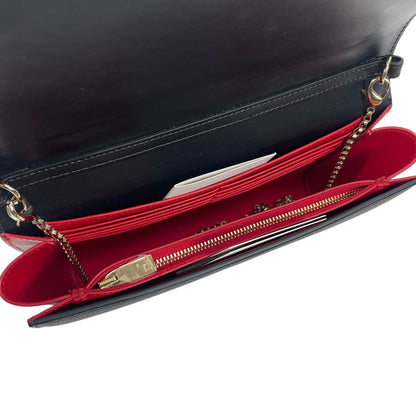 Christian Louboutin Paloma Loubinthesky Clutch Wallet on Chain Black Multi