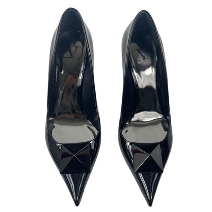 Valentino Garavani One Stud 100 Patent Leather Pumps Black Size 37