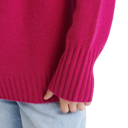 Naadam Luxe Cashmere Turtleneck Tunic Sweater Fuschia Pink Size XS